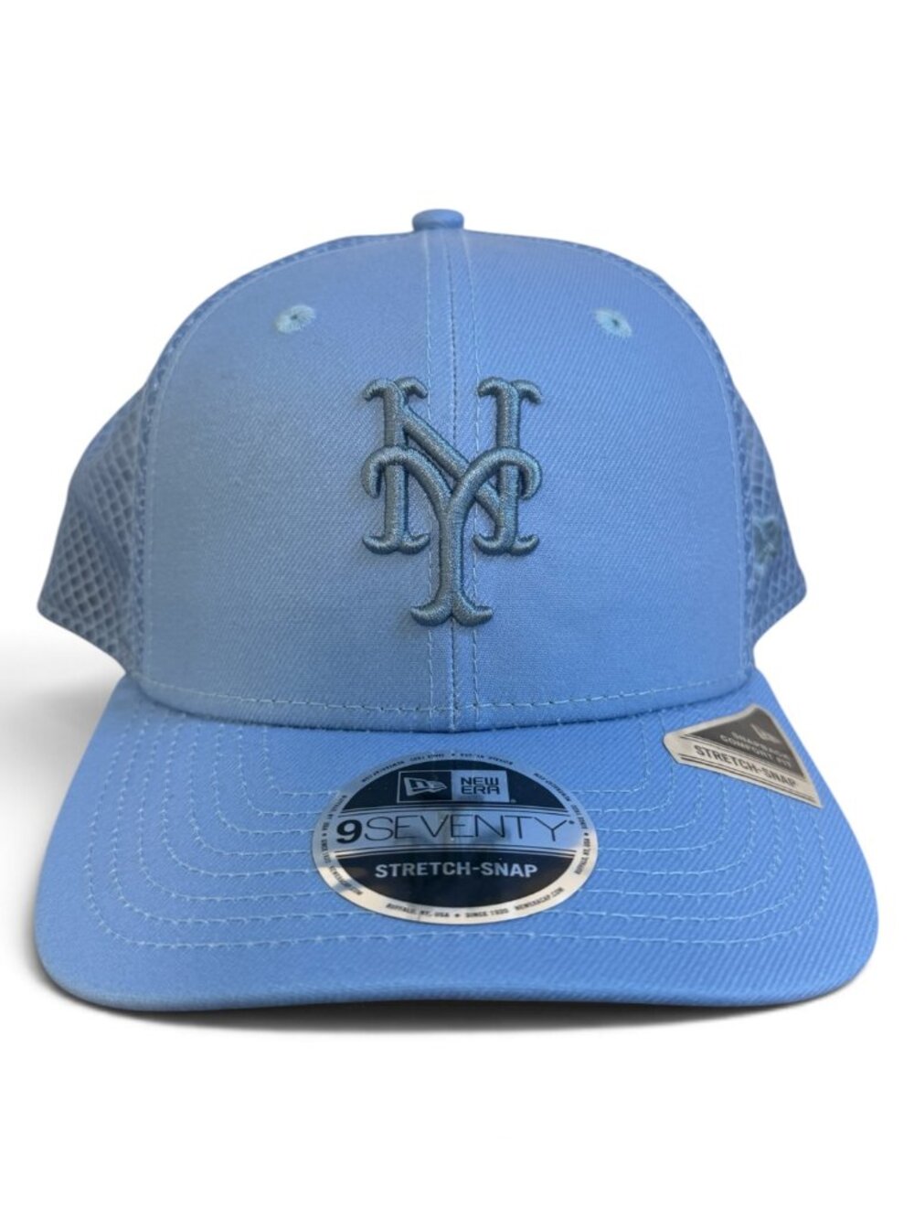 New Era 9Seventy New York Yankees Strectch-Snap Hat - OS - Light Blue